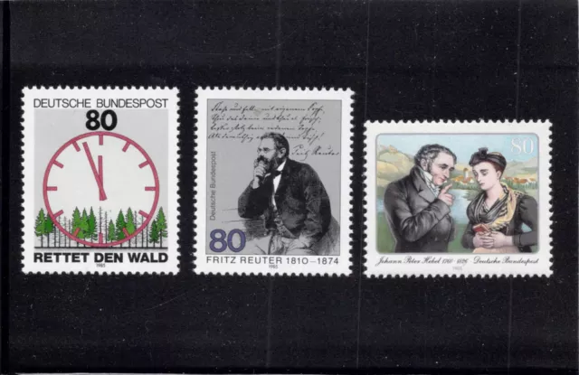 Bund BRD 1985; Verschiedene; Mi.Nr. 1253;  1263; 1265;  postfrisch