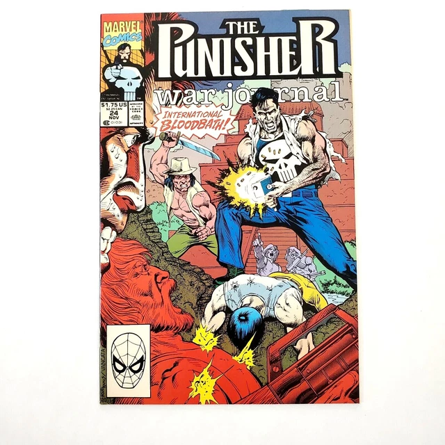 Punisher War Journal #24 (1988 Series) Direct Vol. 1 Marvel Comic Book Nov 1990