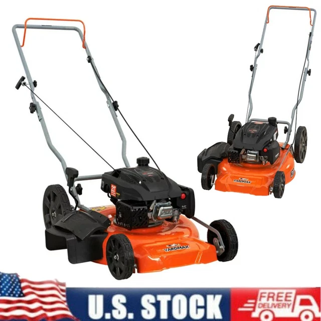 21 INCH 170CC 2in1 Gas Walk Behind Push Lawn Mower with High Rear