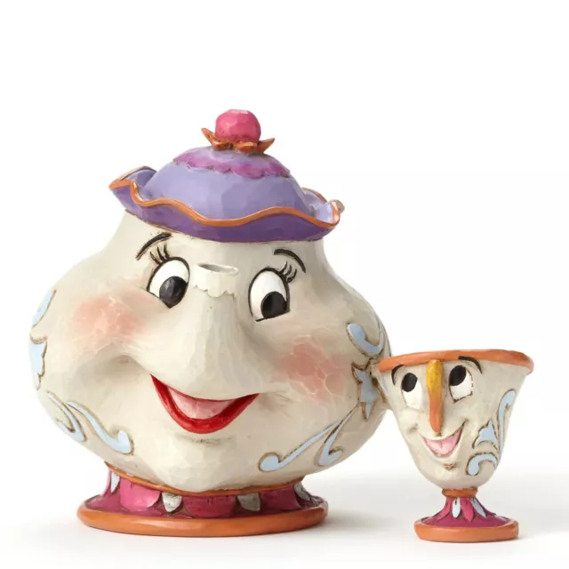 Jim Shore Disney Traditions - MRS POTTS AND CHIP Beauty and the Beast figurine