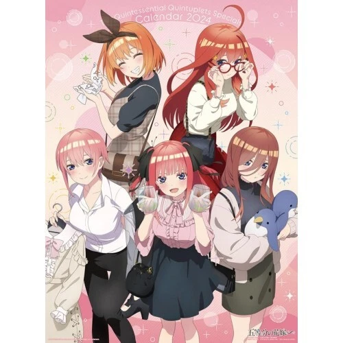 WALL CALENDAR 2024 Japan The Quintessential Quintuplets Anime A2 594×