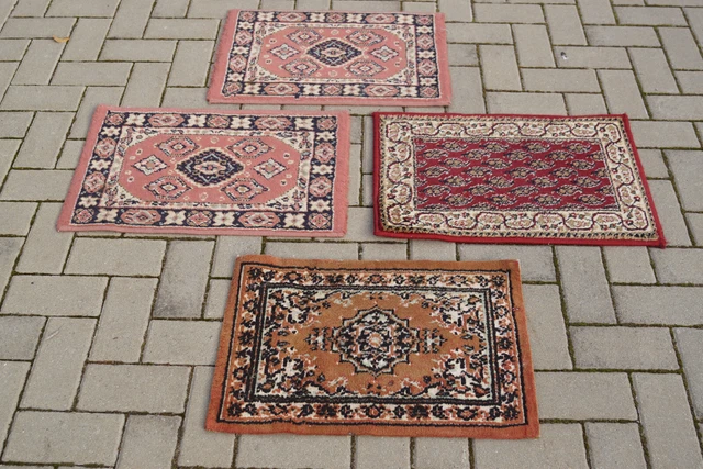 Tappeto Orientale 4x Mini Persiano Antico Ponte Vintage 58 x 38 C29
