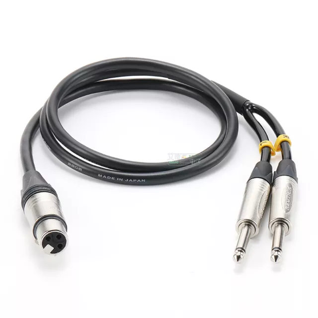 Microphone Speaker Lead Balanced XLR Patch 2 x Male XLR to 2 x RCA Phono Plug