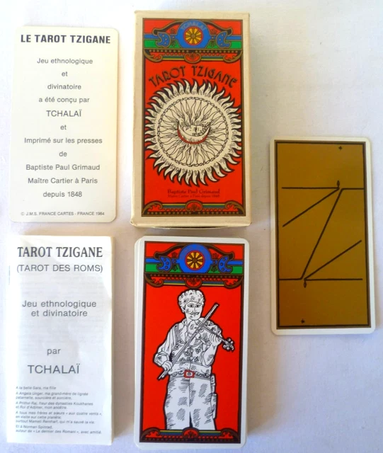 AUTHENTIQUE : Ancien tarot de Marseille Grimaud en boite orange