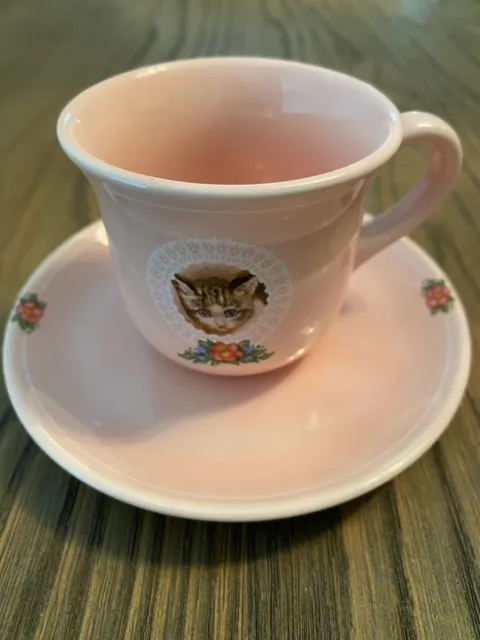 Cat Tea Cup and Saucer - Not In box