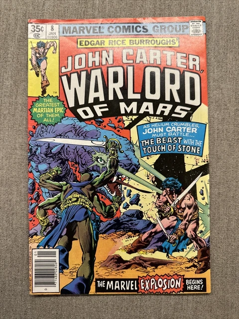 John Carter: Warlord of Mars (1977 series) #8 in VF cond Marvel Comics