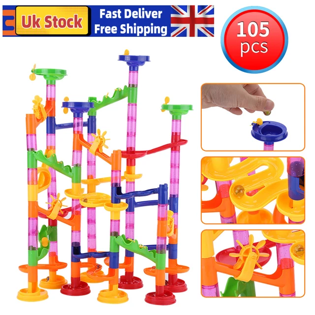 Marble Run Race Set Construction Building Blocks DIY Toy Game Track Kid Maze SET