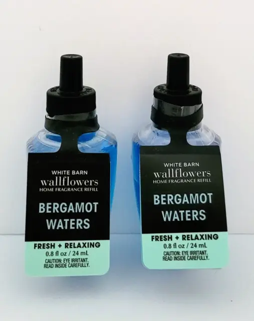 Bath & Body Works Bergamot Waters Wallflowers Fragrance Refill Bulbs Set of 2