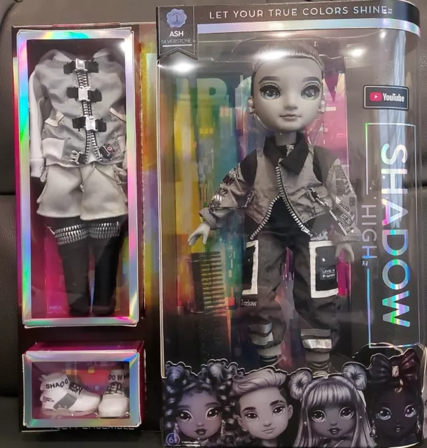 Rainbow High Ash Silverstone Shadow High Fashion Doll Brand New Free P&P