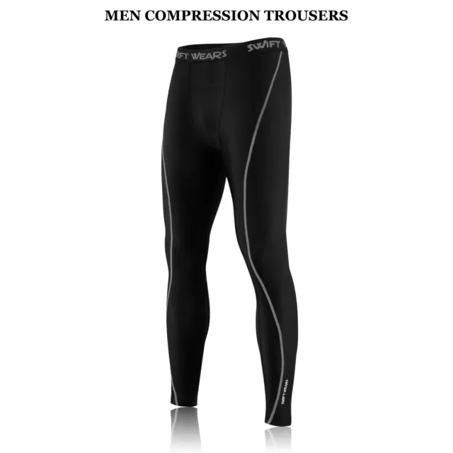 Mens Boys Thermal Compression Tights Base Layer Warm Running Gym Trouser Active