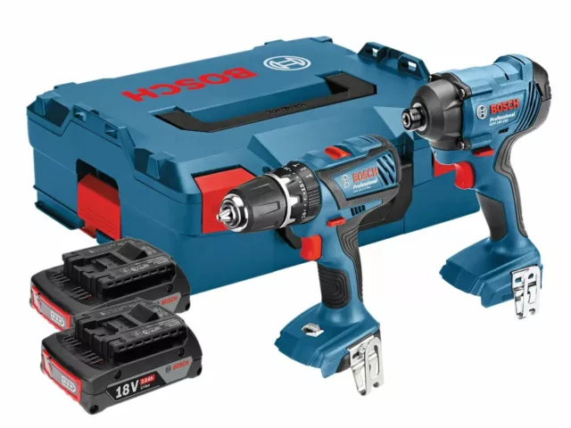 Bosch 18 Volt Cordless Twin Pack Impact Driver & Combi Drill 2 x 3.0Ah Li-Ion