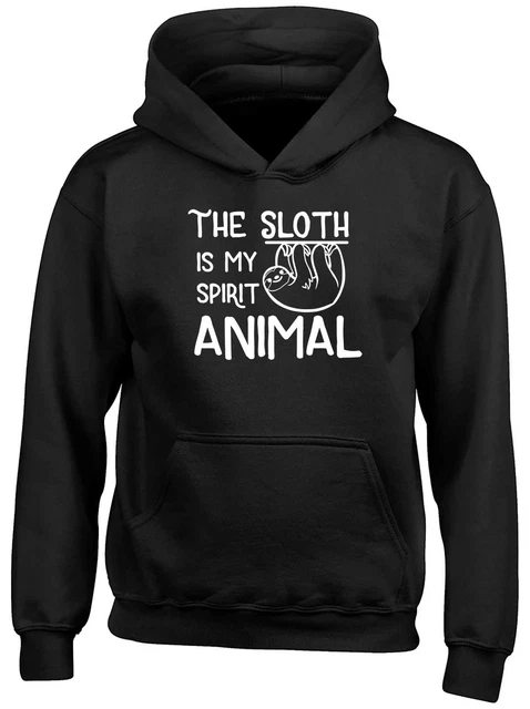 The Sloth is my Spirit Animal Childrens Kids Hooded Top Hoodie Boys Girls