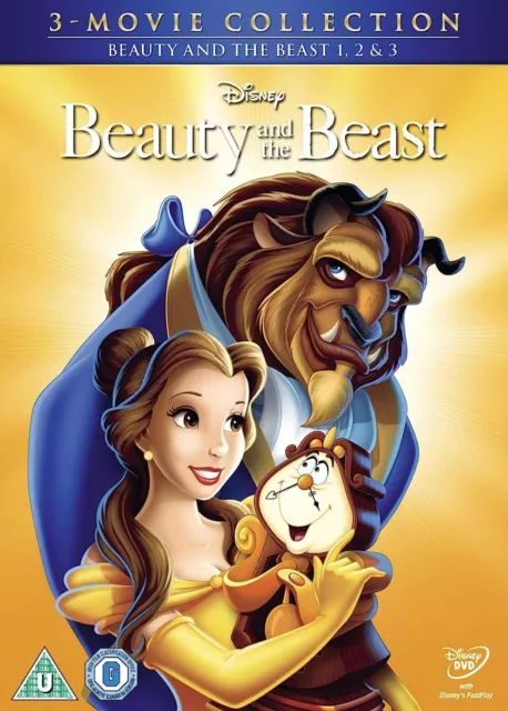 Disney Beauty And The Beast 3 Movie Collection - Brand New & Sealed Dvd