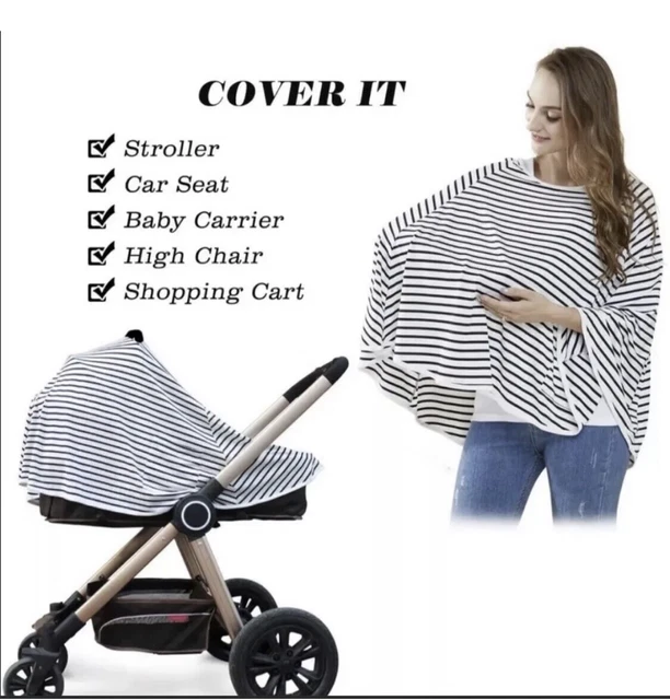 Kefee Kol Milk Fiber 5 in 1 Car Seat and Nursing Cover NWT