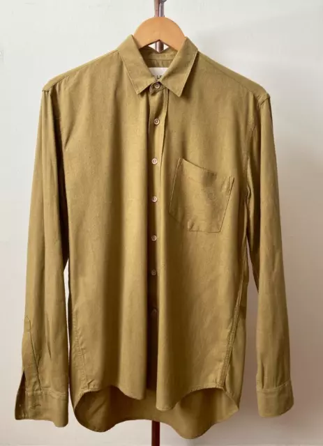 Our Legacy Raw Silk Shirt Mustard Size 46