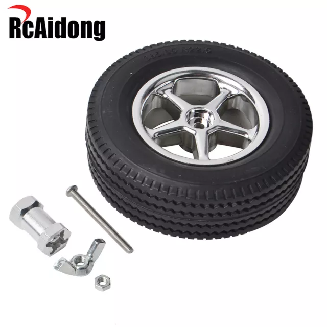 Rear Mount Spare Tire Rack W/Tires for Tamiya BBX BB-01 1/10 Buggy Chassis