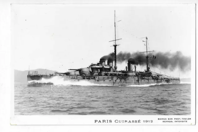 France Bateau Marine De Guerre Navire  Cuirasse  Paris