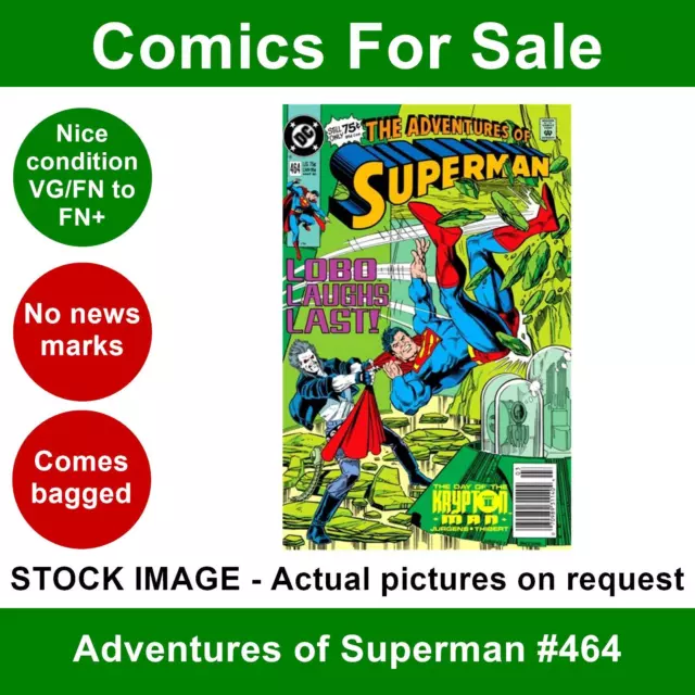 DC Adventures of Superman #464 comic - VG/FN+ 01 March 1990