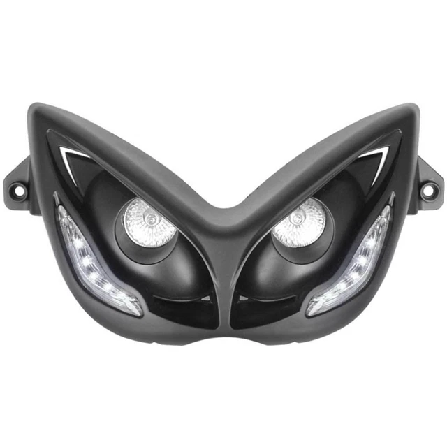 Masque Phare Avant Double Feux STR8 Blanc Pour Yamaha Aerox / MBK Nitro - Neuf