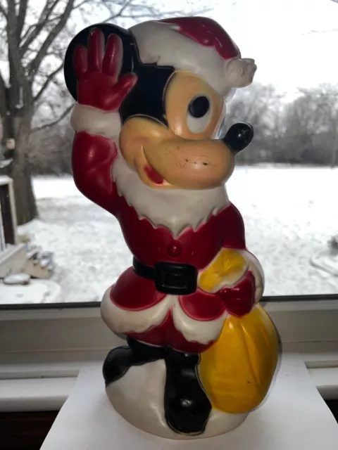 Vintage Mickey Mouse Empire Christmas Blow Mold 15 inch Walt Disney