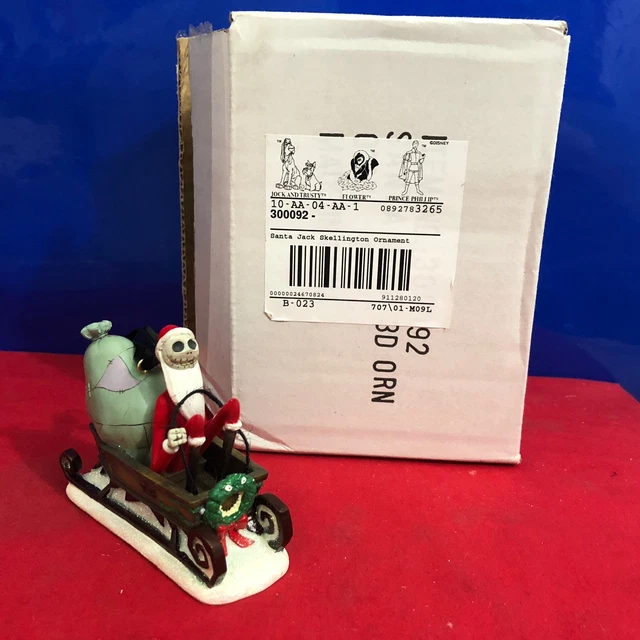 DISNEY NIGHTMARE BEFORE Christmas Santa Jack Skellington Sleigh