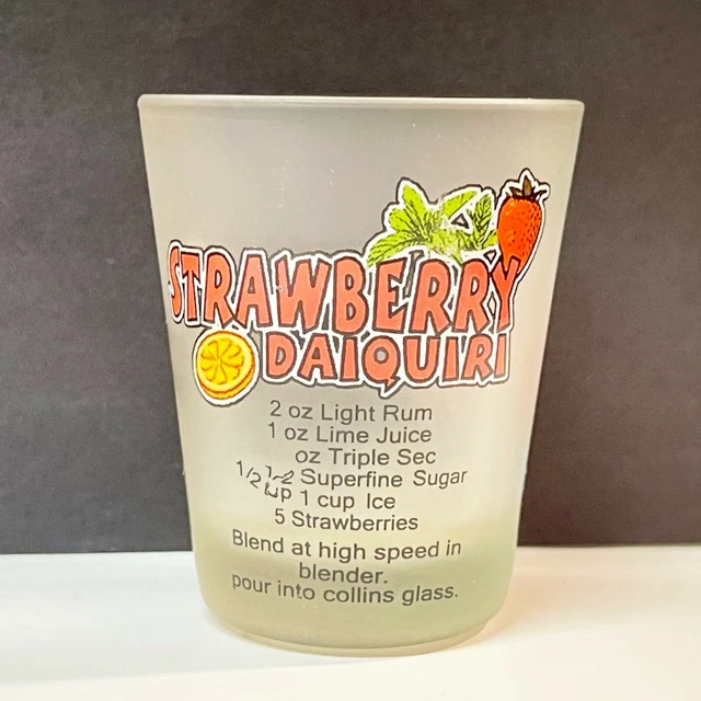 STRAWBERRY DAIQUIRI REPUBLICA Dominicana SHOT GLASS Dominican Republic