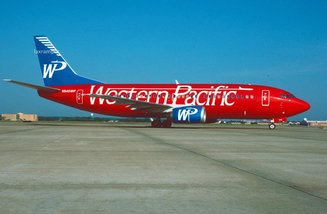 Original 35mm Slide Western Pacific Boeing B-737-3K9 CN24212 LN1633 DC-9 A320