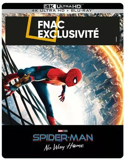 Spider-Man No Way Home Exclusive Fnac.fr boîtier SteelBook Limité 4K Ultra HD