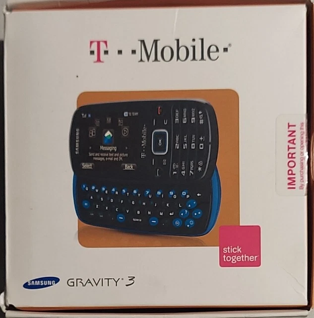 SAMSUNG GRAVITY 3 SGH - T479- Black (T-Mobile) Slider Phone Must