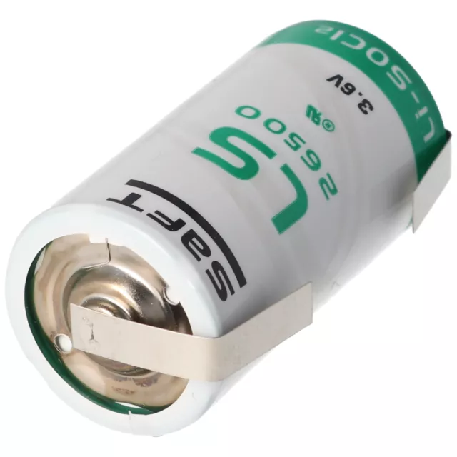 Batterie Pile Lithium Saft Li-SOCI2 LS26500 3.6V 7700mAh Format C avec cosse... 2