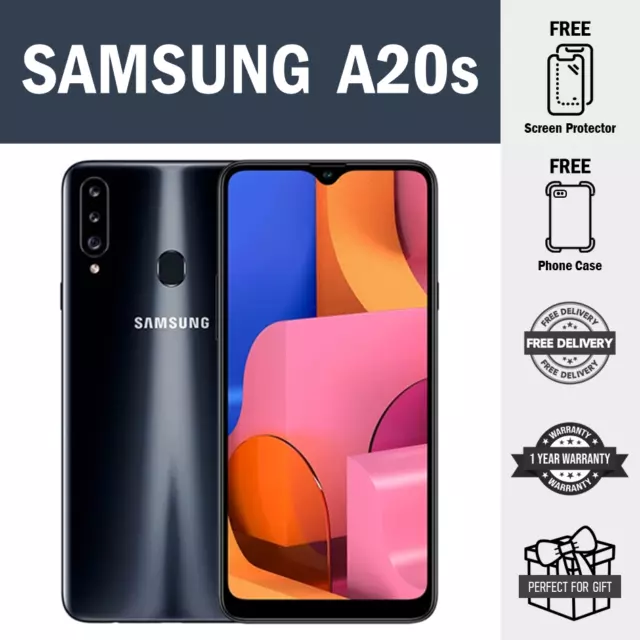 Samsung Galaxy A20s - Triple Camera (Unlocked) (Dual SIM) with box