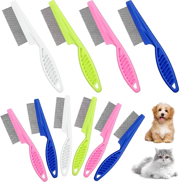 Flea Comb for Dogs and Cats - 10 Pcs - Stainless Steel - Pet Supply