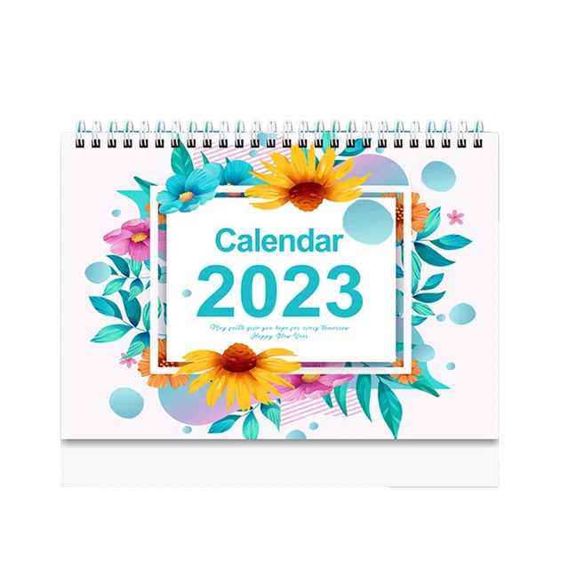 MINI CALENDAR FLEXIBLE Daily Schedule 2023 Standing Desk Calendar Eco ...