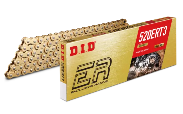 DID 520 ERT3 Exclusive Racing Gold Chain 120 Links Motocross Moto X / Enduro