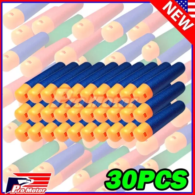 30x Pack Refill Foam Bullet XL Darts Ammo For air warriors MAX Blaster Mega Gun