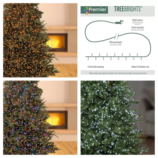 Premier 1000 LED Multi-Action TreeBrights Christmas Tree Lights