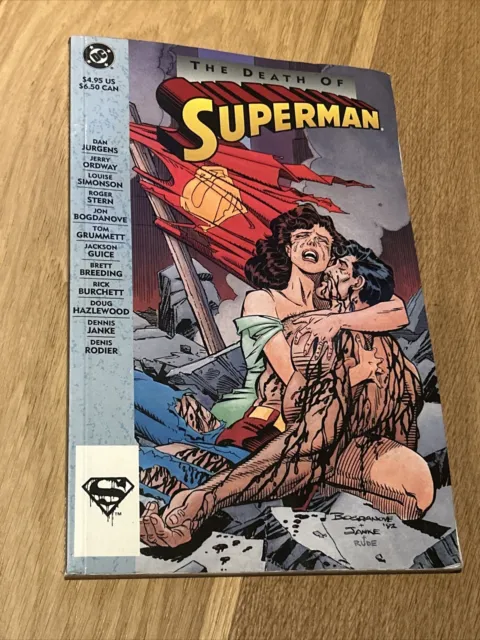 The Death of Superman TPB 1st Printing DC Comics 1993 VF+