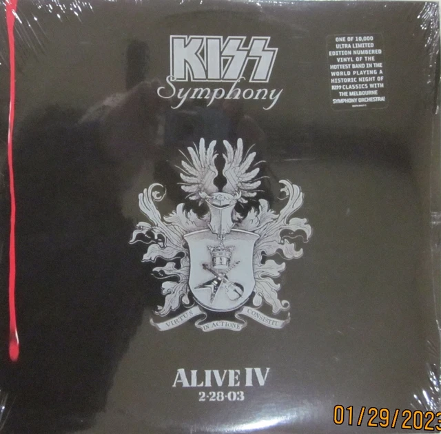 KISSALIVE IV SYMPHONY, SEALED, getting pretty RARE! Outstanding