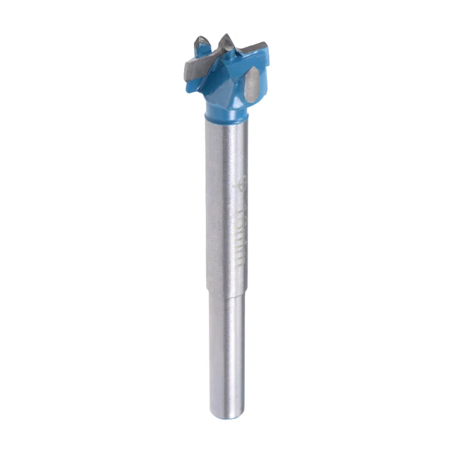 Forstner Wood Boring Drill Bit 16mm Dia Hole Saw Carbide Tip Round Shank Tool