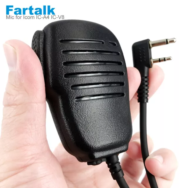 Handheld Speaker Microphone for Icom IC-A4 A5 A6 A24 A14 F4 V8 V80 Walkie Talkie