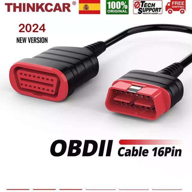 16 pines Cable de extensión ThinkDiag OBD2 Adaptador EOBD macho a hembra de