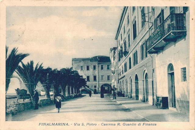 Finalmarina via S. Pietro Caserma Guardia di Finanza F. piccolo  spedita