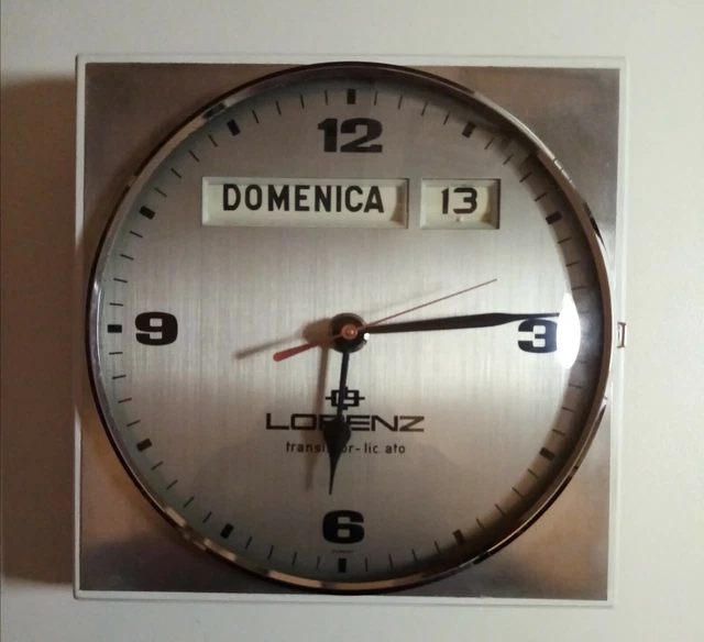 Orologio da parete LORENZ design vintage DA REVISIONARE