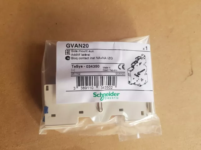Auxiliary contact block 2 NO/0 NC GVAN20  Schneider Electric