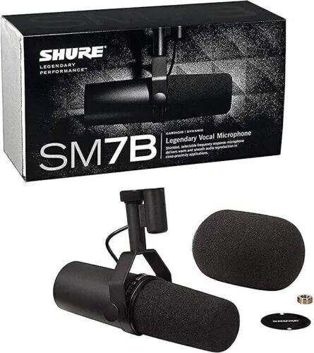 Shure SM7B Dynamisches Gesangsmikrofon - Dunkelgrau DE 2024