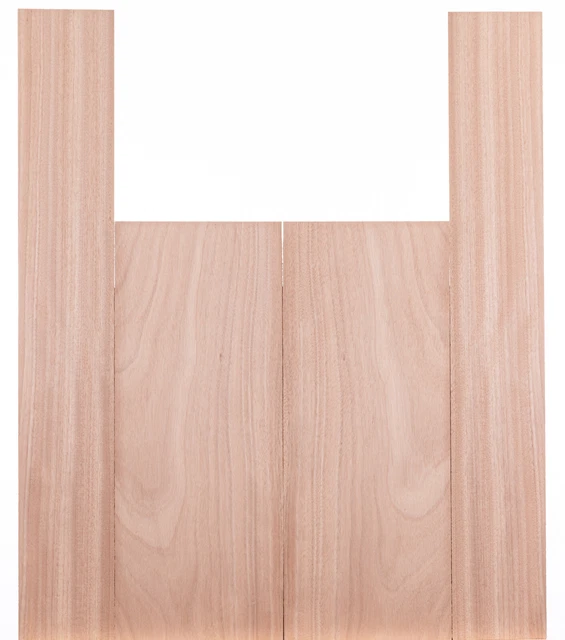 Tonewood Okoume madera acústica guitarra backs & laterales set 5253