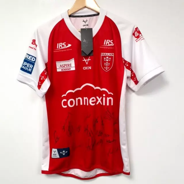 Signed Hull KR Replica Home Shirt Kingston Rovers Rugby League 2023 NWT Size S