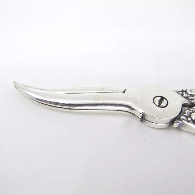 TIFFANY & Co Makers Sterling Silver Handled Grape Shears Scissors No Monogram 3