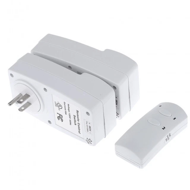 Prise de commutateur de télécommande 2PCS avec 1 télécommande 11