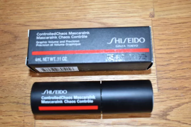 Shiseido Controlled Chaos Mascara Ink 01 - Black Pulse 4ml Travel Size New Boxed